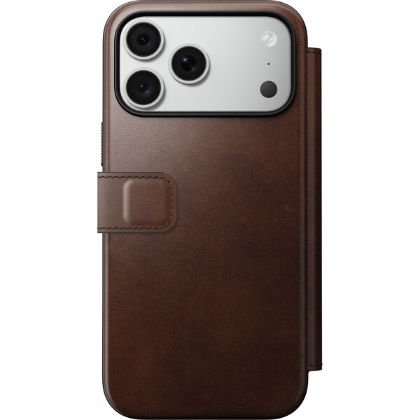 Nomad Modern Leather Folio (Horween) MagSafe kožené pouzdro iPhone 17 Pro Max/18 Pro Max Rustic Brow - Pouzdra - Obrázek 27b8583ace274923b18360c18167de34