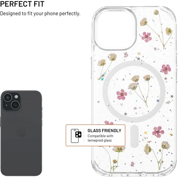 FIXED MagBloom kryt s MagSafe Apple iPhone 15 Blush Plum - Pouzdra - Obrázek 28531435b0bd4095b5e36f9fc45484ee