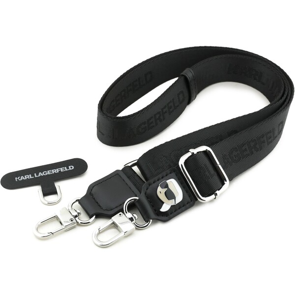 Karl Lagerfeld Universal Crossbody popruh Karl Patch černý