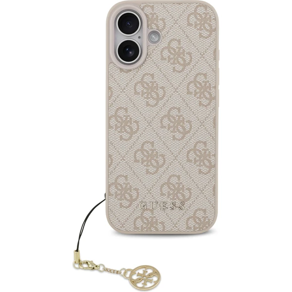 Guess 4G Charm kryt iPhone 17 růžový - Pouzdra - Obrázek 28969dd9a85f4154a538a71909dbcb7b