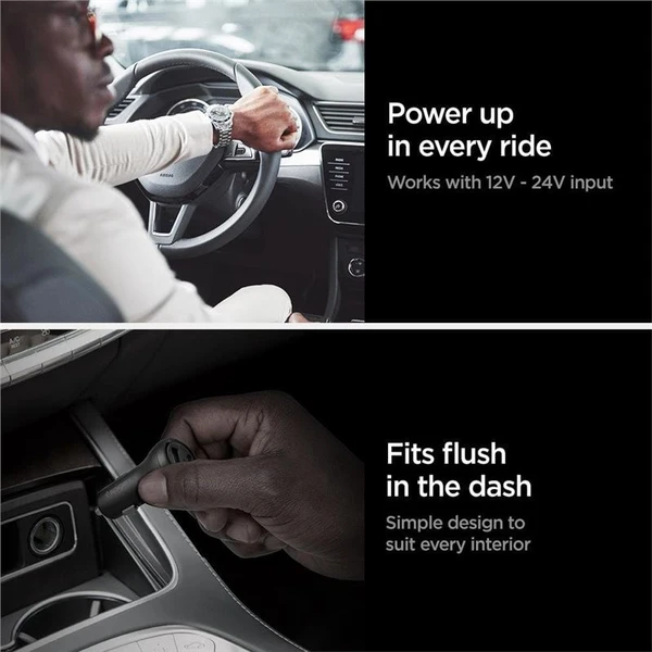 Spigen Car Charger F31QC USB-C nabíječka do auta, PD, QC, 48W, černá - Nabíječky - Obrázek 28C5000L01