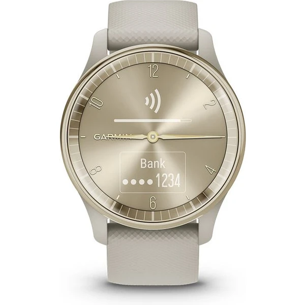 Garmin vívomove Trend Cream Gold / French Grey Silicone Band - Chytré hodinky - Obrázek 28FA000601