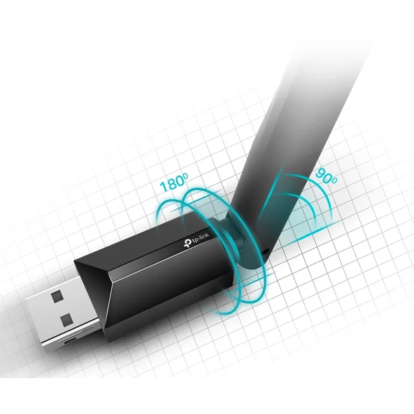 TP-Link Archer T2U Plus WiFi USB adaptér - Síťové adaptéry - Obrázek 28QFF00101