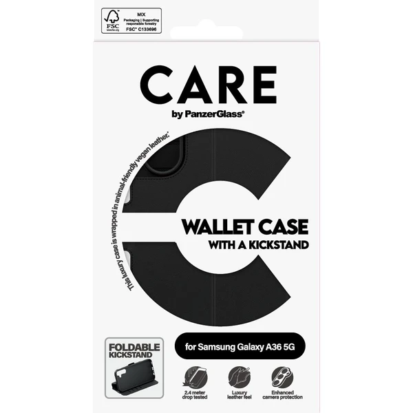 PanzerGlass® CARE pouzdro Samsung Galaxy A36 5G Wallet Kickstand - Pouzdra - Obrázek 28UC000K01