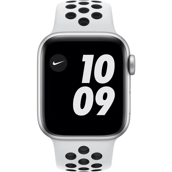 Apple Watch Nike SE (2020) 40mm stříbrný hliník s platinovým/černým sportovním řemínkem - Chytré hodinky - Obrázek 28W0500301