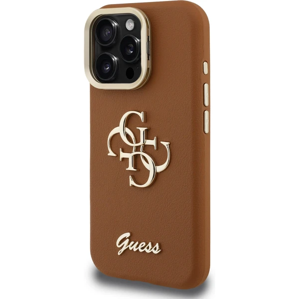 Guess PU Grained 4G Logo Stand Camera Frame kryt iPhone 15 Pro Max hnědý - Pouzdra - Obrázek 28b24bc6377e47d5b7ed5bb0bcffdc9a