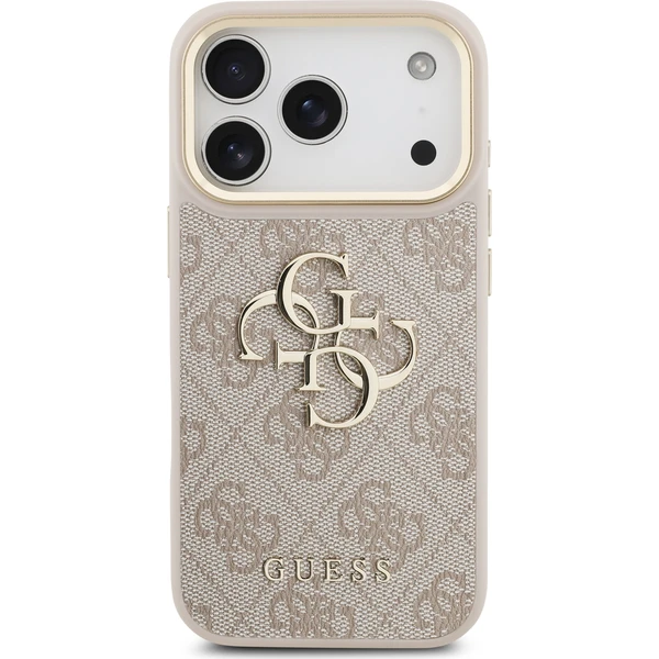 Guess PU Leather 4G Metal Logo Gold Frame kryt iPhone 18 Pro růžový - Pouzdra - Obrázek 28b8cecf022244ea86beb8d55f87120f