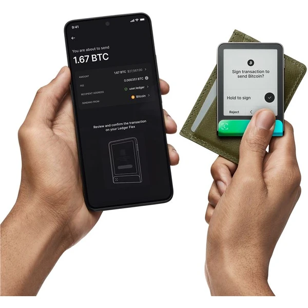 Ledger Flex krypto peněženka (iOS/Android/MacOS/Windows/Linux) Oxidate Green - Krypto peněženky - Obrázek 28be986bf9904bccbef62dedcfae2eae