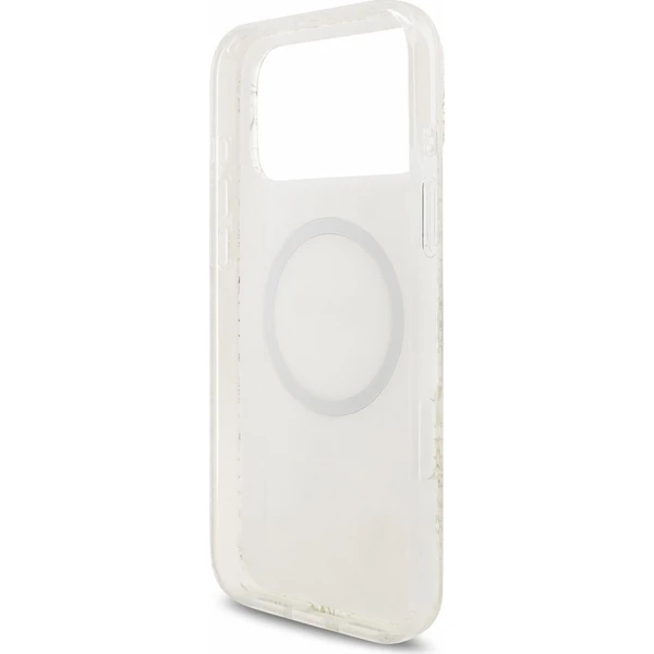 Guess IML Flowers Allover Strap MagSafe kryt iPhone 18 Pro Max bílý - Pouzdra - Obrázek 28eed4578a454623a2e577d10c17e1a5