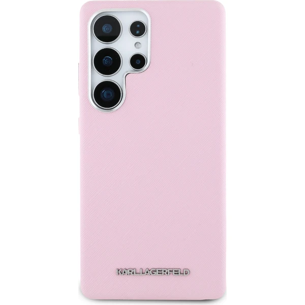 Karl Lagerfeld PU Saffiano Metal Logo and Frame kryt Samsung Galaxy S25 Ultra růžový - Pouzdra - Obrázek 291681470f2e48d4ace859b2bc2185af