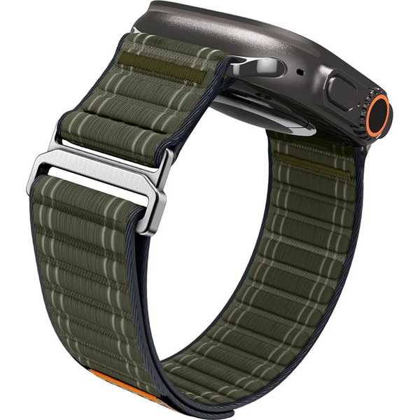 Spigen Fabric Band řemínek (hook-and-loop) Apple Watch 49/46/45/44mm zelený - Řemínky - Obrázek 292fd4a06f8345c2835a886af85384d6