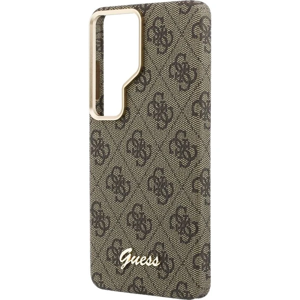 Guess PU 4G Script Metal Logo Magnetic kryt Samsung Galaxy S26 Ultra hnědý - Pouzdra - Obrázek 294c7ec11b254b378441bcc0cbe3a04c