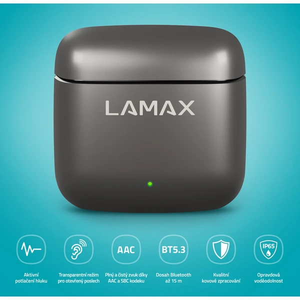 LAMAX SteelDots3 ANC bezdrátová sluchátka - Sluchátka - Obrázek 2959d4d3a7c04401b35450b216583bf0