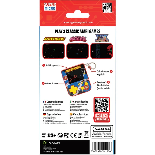 Evercade Super Micro Asteroids Keychain Gamer - Retro konzole - Obrázek 295K000K01