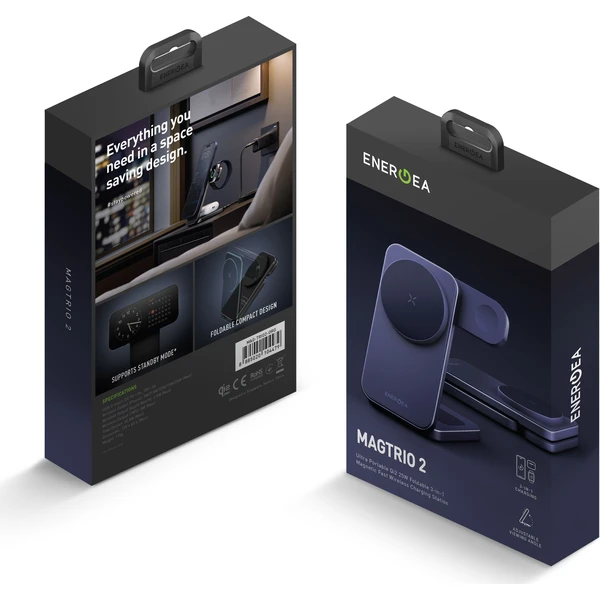 ENERGEA MagTrio 2 MagSafe 3v1 (Qi2) 25W nabíječka indigově modrá - Nabíječky - Obrázek 295f5fd5b0de422bbaa397e20d552f0c