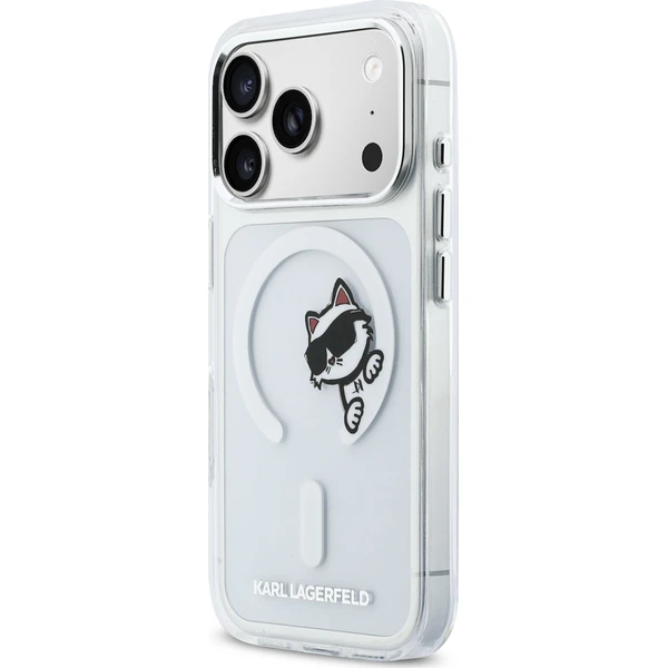 Karl Lagerfeld IML Choupette Peekaboo MagSafe kryt iPhone 17 Pro čirý - Pouzdra - Obrázek 2999f785fe774b0081ad20c835e7291d
