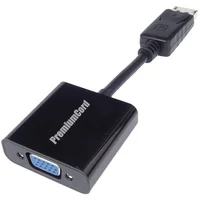 PremiumCord DisplayPort/VGA redukce 0,15m černá - Kabely a redukce