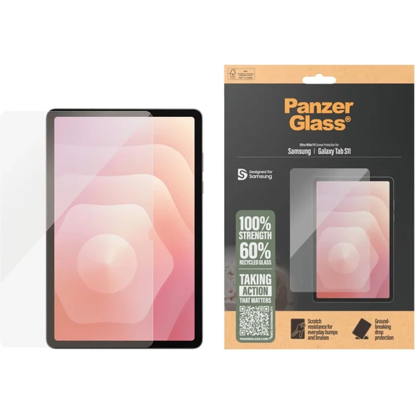 PanzerGlass® Ultra-Wide Fit sklo Samsung Galaxy Tab S11 čiré - Ochranné folie a skla - Obrázek 29OI000K01