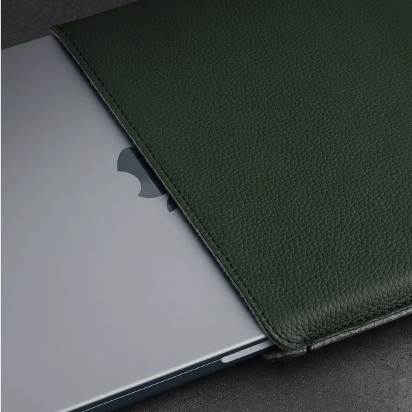 Woolnut kožené Sleeve pouzdro pro 15" MacBook Air tmavě zelené - Pouzdra - Obrázek 29SR100501