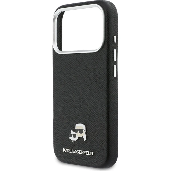 Karl Lagerfeld PU Karl and Choupette Heads Pins MagSafe kryt iPhone 17 Pro Max černý - Pouzdra - Obrázek 29b108852ac54886a76072dfd33c87c1