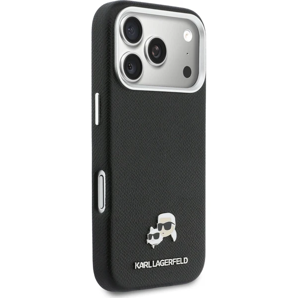 Karl Lagerfeld PU Karl and Choupette Heads Pins MagSafe kryt iPhone 17 Pro Max černý - Pouzdra - Obrázek 29b64a1dd08a40ad9ffecaa07b89058d