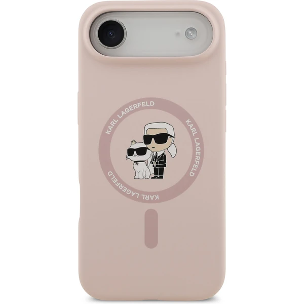 Karl Lagerfeld Liquid Silicone Karl and Choupette MagSafe kryt iPhone Air růžový - Pouzdra - Obrázek 29cbe2985a8d44cda740ae0d45d98899