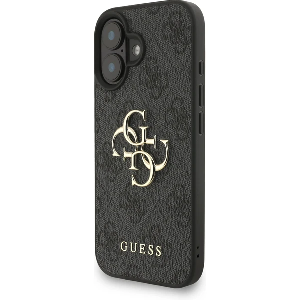 Guess PU 4G Metal Logo Strap kryt iPhone 16 černý - Pouzdra - Obrázek 29d66f3c7e7d4045b0dd36dd1d264561