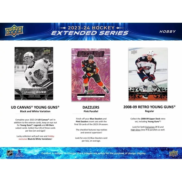 Hokejové karty 2023-24 Upper Deck Extended Series Hockey Hobby Box - Hokejové karty - Obrázek 2A67000L01
