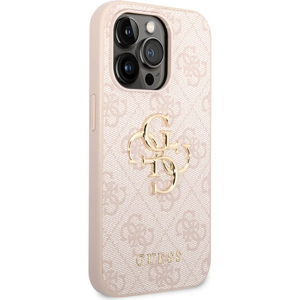 Guess PU 4G Metal Logo kryt iPhone 15 Pro Max růžový - Pouzdra - Obrázek 2A72000N01