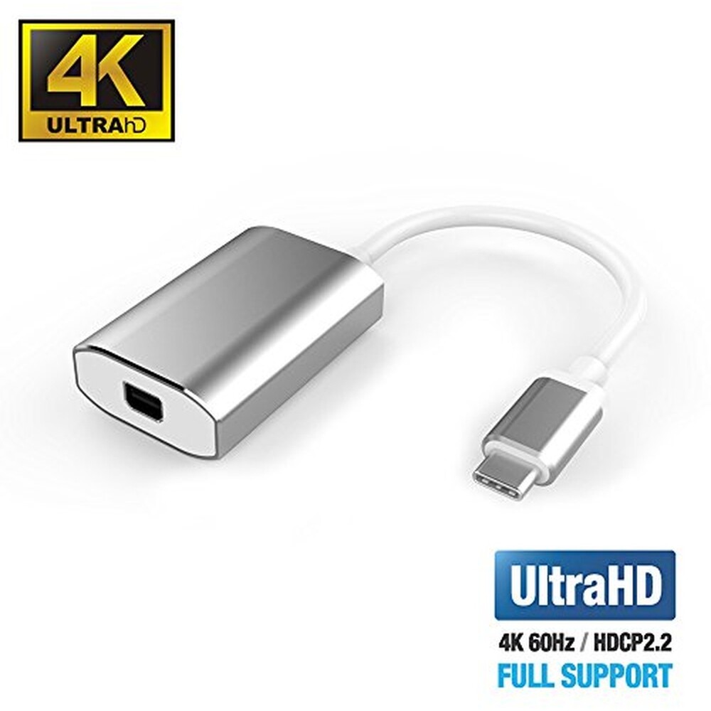 PremiumCord adaptér USB-C 3.1 na mini DisplayPort 4K stříbrný