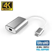 PremiumCord USB-C/Mini DisplayPort redukce 4K 0,15m stříbrná - Kabely a redukce