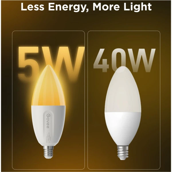 Govee Smart žárovka RGBWW 5W-50W 400lm E14 Long Life 2ks Matter - Žárovky - Obrázek 2AQK000K01