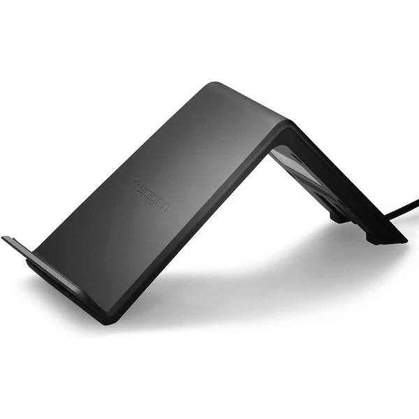 Spigen Essential F303W bezdrátová nabíječka s rychlonabíjením černá - Nabíječky - Obrázek 2B6M000101