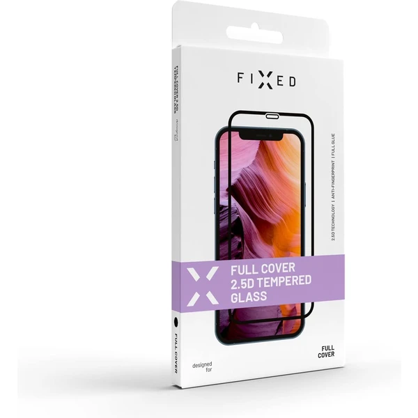 FIXED 2,5D Full-Cover tvrzené sklo 0,33mm Apple iPhone 14 Pro Max černé - Ochranné folie a skla - Obrázek 2BDWF00101