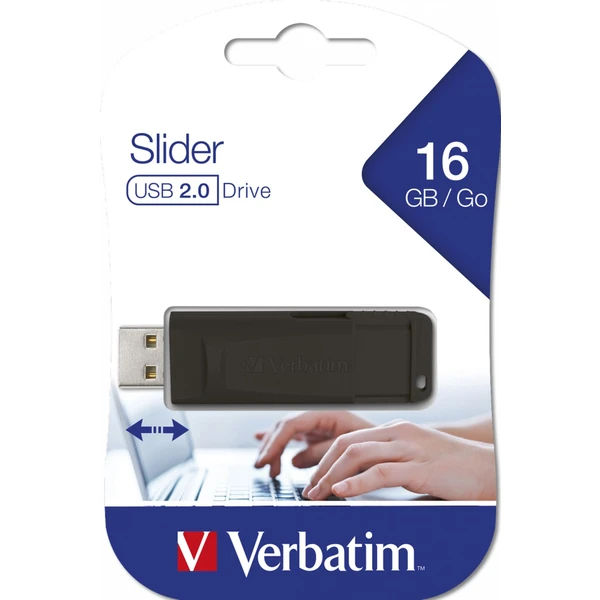 VERBATIM USB Flash Disk Store 'n' Go SLIDER 16GB černý - Flashdisky - Obrázek 2C63000O01