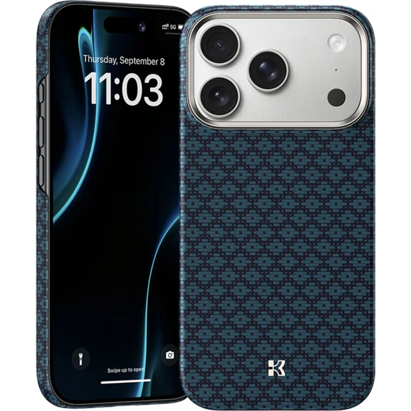 Benks ArmorGrid ArmorAir Kevlar MagSafe kryt iPhone 17 Pro Azure Blue - Pouzdra - Obrázek 2CCK000K01