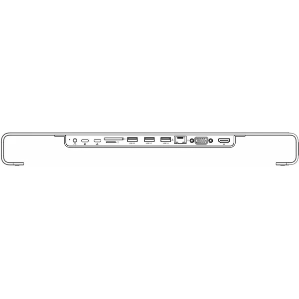 SWISSTEN USB-C HUB DOCK USB C hliníkový dock šedý - USB huby - Obrázek 2CNN400301