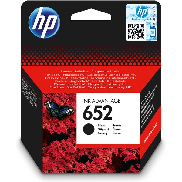 HP F6V25AE č. 652 Černá