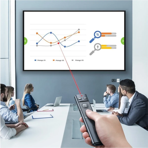 Baseus Orange Dot bezdrátové ukazovátko šedé - Příslušenství pro konference - Obrázek 2CXL600301