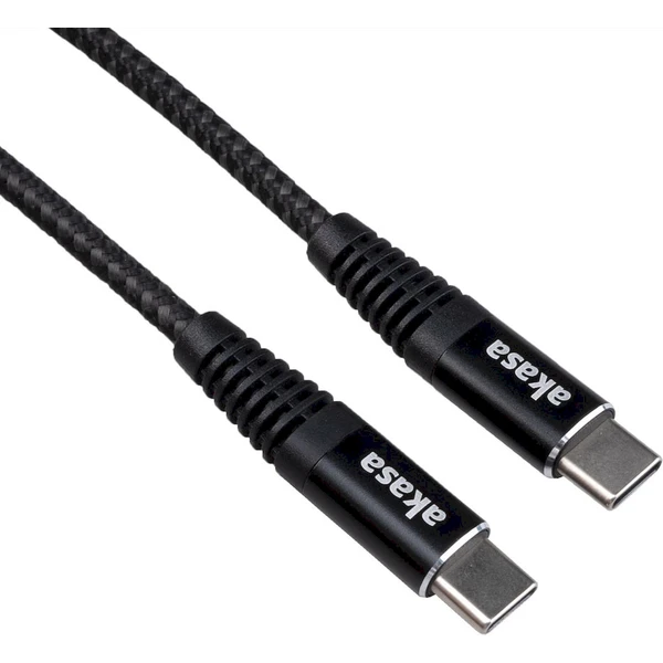 Akasa USB-C/USB-C napájecí kabel 100W 1m černý - Kabely a redukce - Obrázek 2EHK000K01