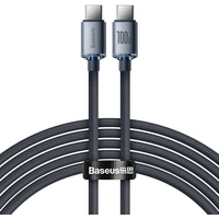 Baseus Crystal Shine Series kabel USB-C/USB-C (100W) 2m černý - Kabely