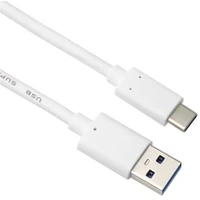 PremiumCord USB-C/USB-A napájecí kabel 60W 0,5m bílý - Kabely a redukce
