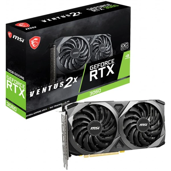MSI NVIDIA GeForce RTX 3060 VENTUS 2X 12G OC 12GB - Grafické karty - Obrázek 2G8JF00101