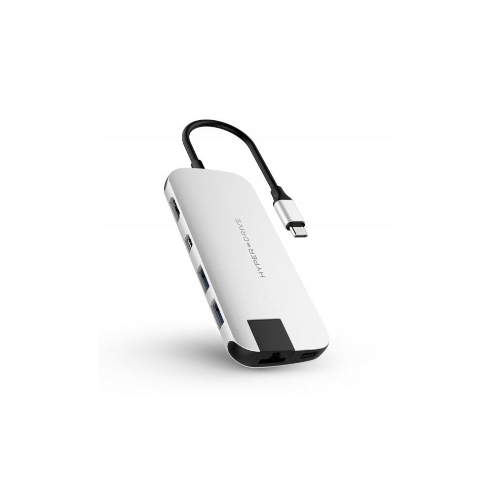 HyperDrive SLIM USB-C Hub Střibrný