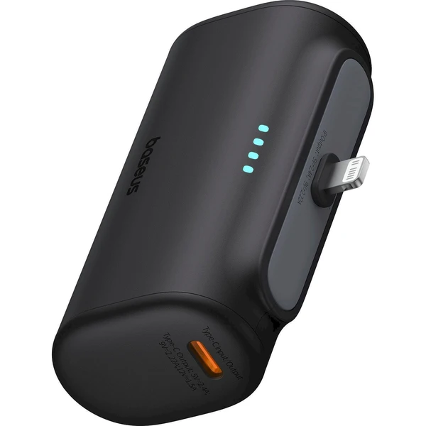 Baseus Compact IP powerbanka 5000mAh 20W s konktorem Lightning černá - Powerbanky - Obrázek 2GLK000K01