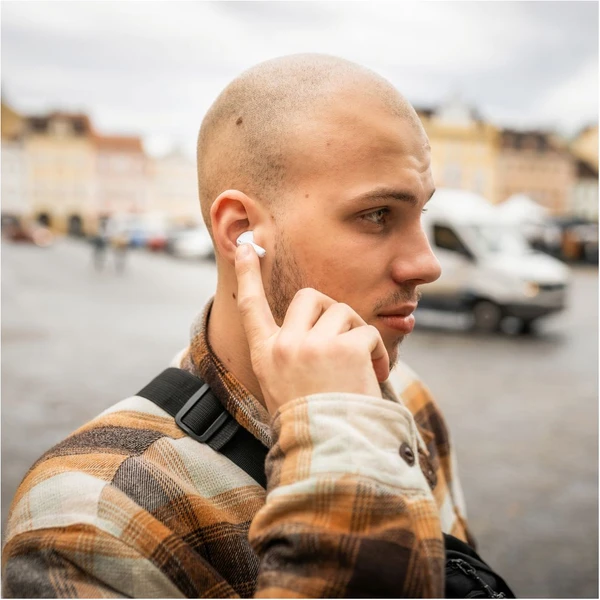 FIXED Pods Pro TWS bezdrátová sluchátka s ANC bílá - Sluchátka - Obrázek 2GUP100501