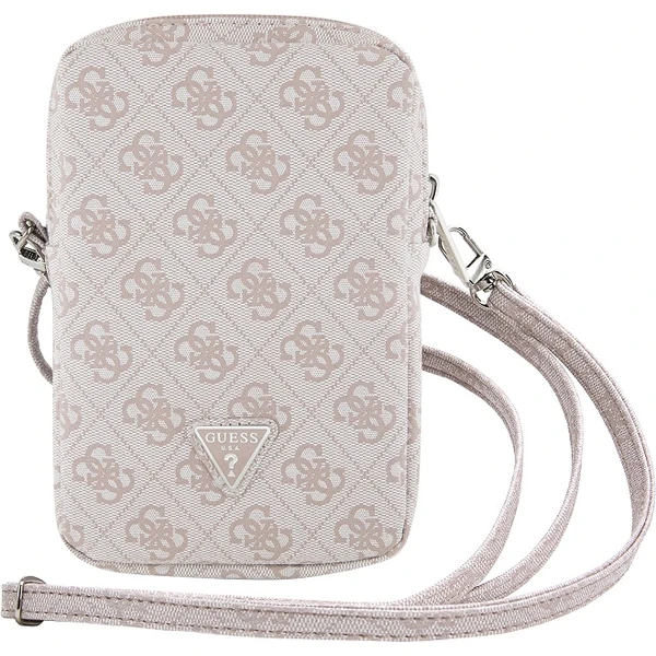 Guess PU 4G Triangle Logo Wallet Phone Bag Zipper růžový - Popruhy a crossbody - Obrázek 2IU0000P01
