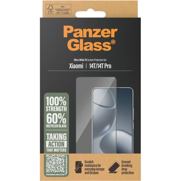 PanzerGlass® Ultra-Wide Fit sklo Xiaomi 14T/14T Pro 5G černé - Ochranné folie a skla - Obrázek 2KPE000N01