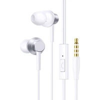 Baseus Encok HZ11 3,5mm sluchátka s mikrofonem bílá - Sluchátka