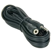 PremiumCord 3,5mm/3,5mm prodlužovací kabel 3m černý - Kabely a redukce